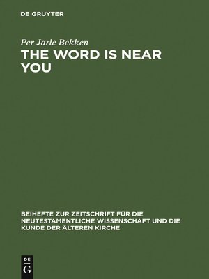 cover image of The Word is Near You